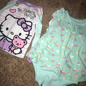 Blue Shirt & Dress Set